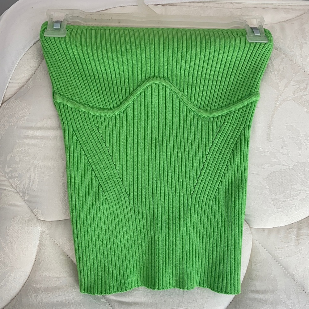 camila coelho green tube top